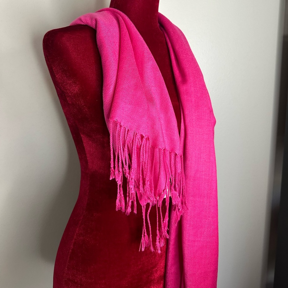 Hot pink scarf